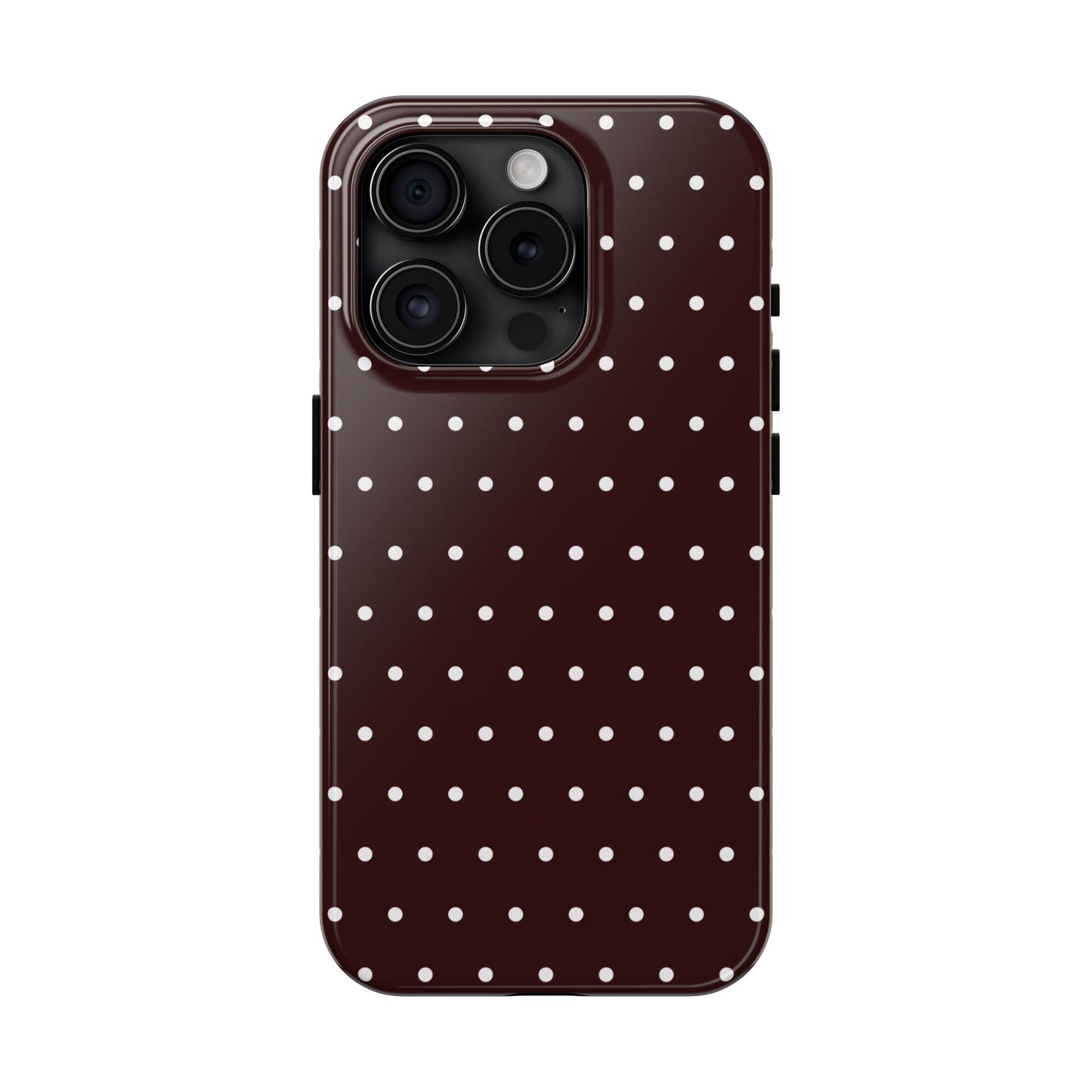 Burgundy Polka Dot iPhone Case | Sole Artist Studio