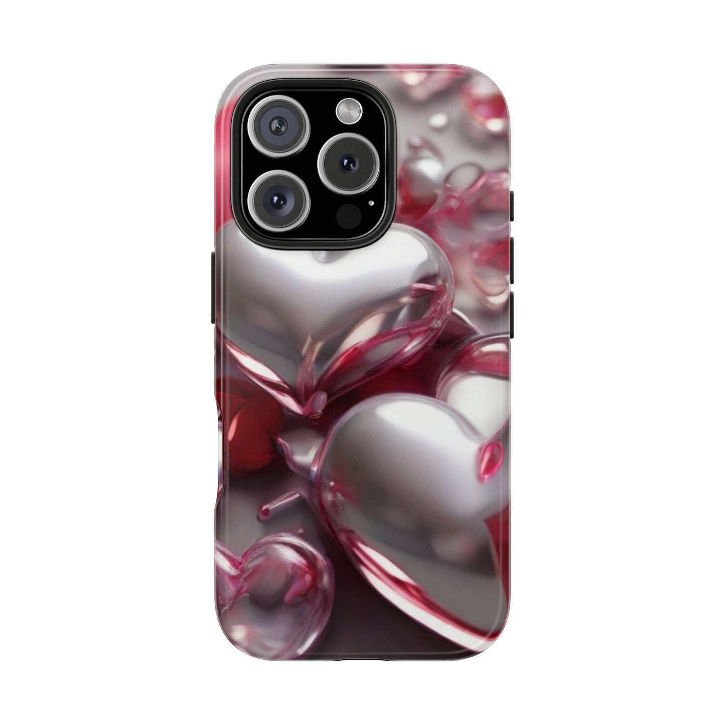 Glass hearts-Valentines day iPhone case- Romantic & stylish design