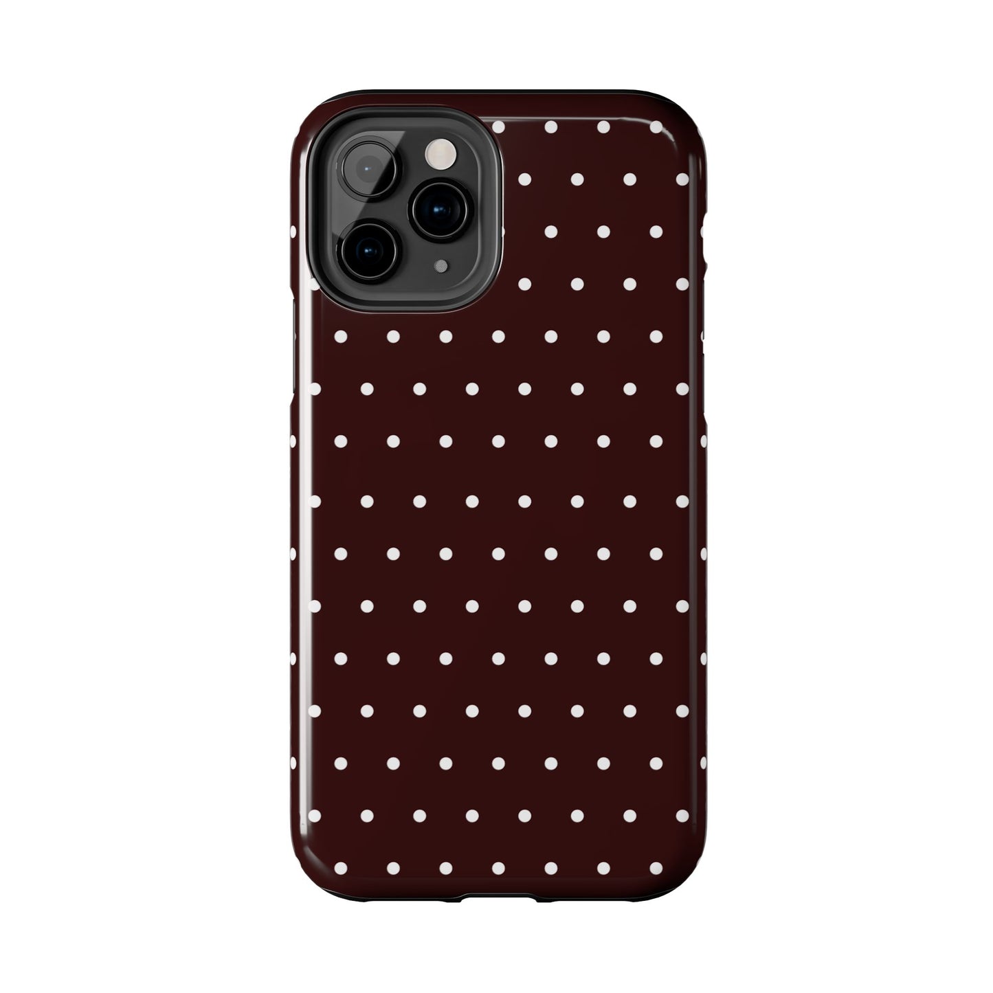 Burgundy Polka Dot iPhone Case | Sole Artist Studio