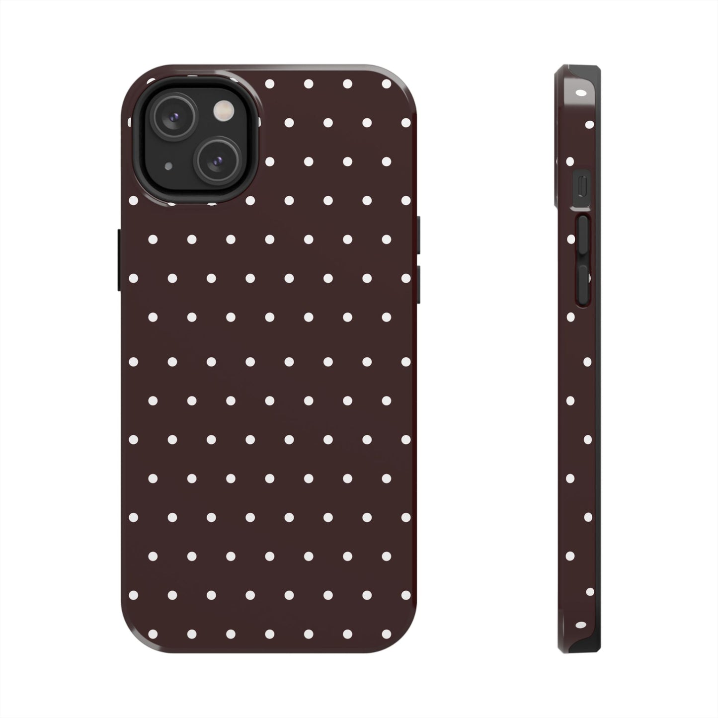 Burgundy Polka Dot iPhone Case | Sole Artist Studio