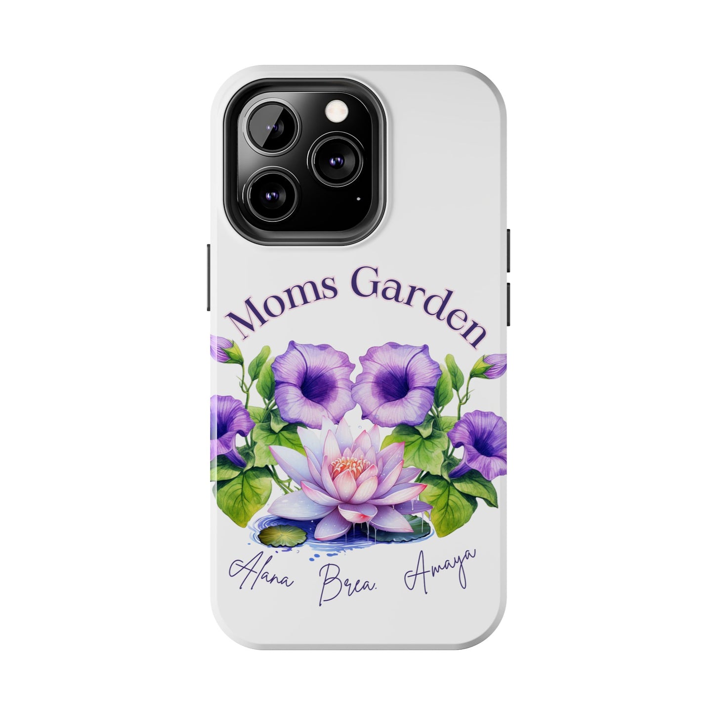 Custom "Moms Garden" phone case personalized Mother's Day gift