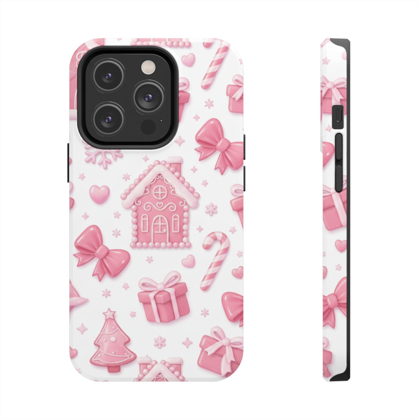 Pink Gingerbread Christmas iPhone Case | Sole Artist Studio