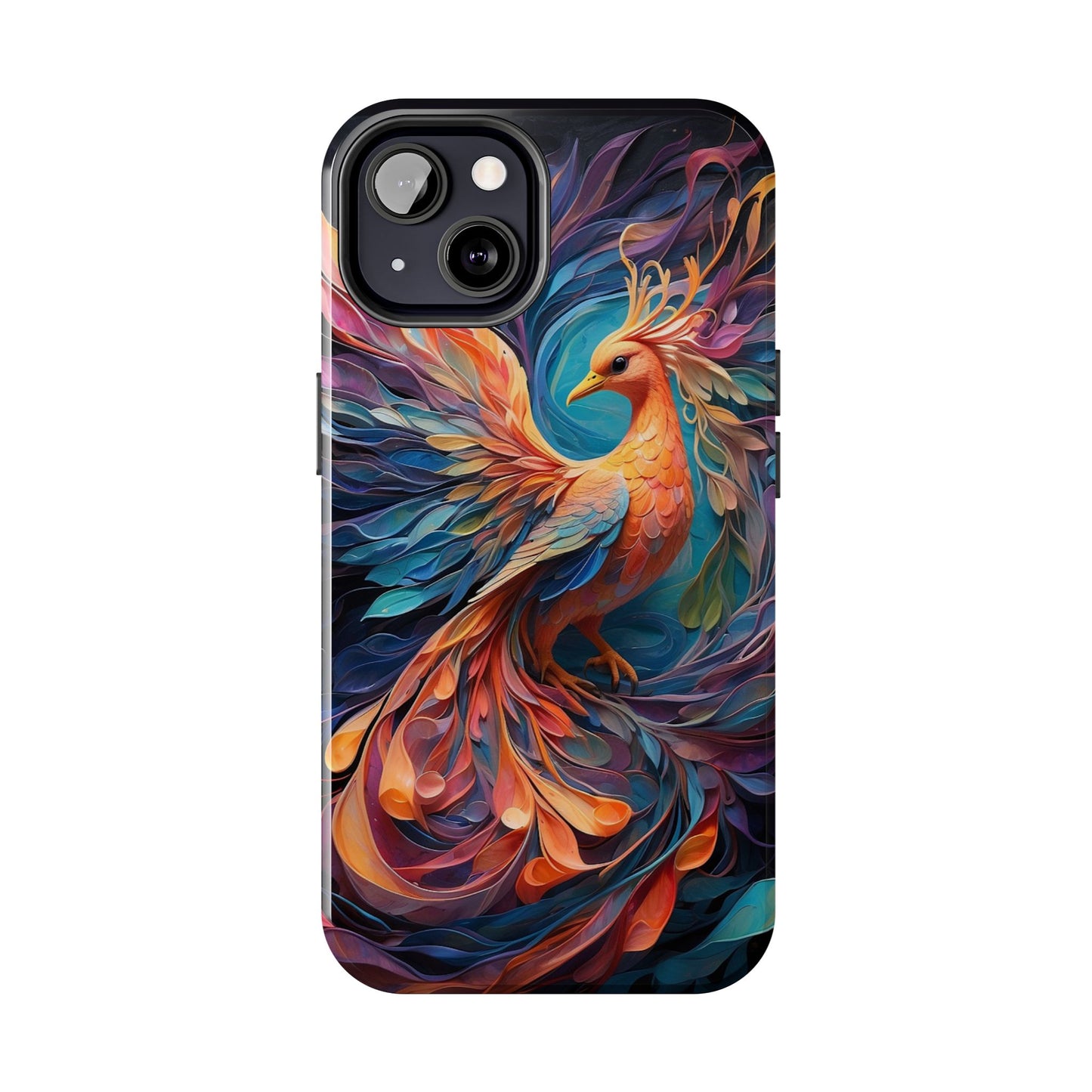 Colorful phoenix phone case-Compatible with iPhone models