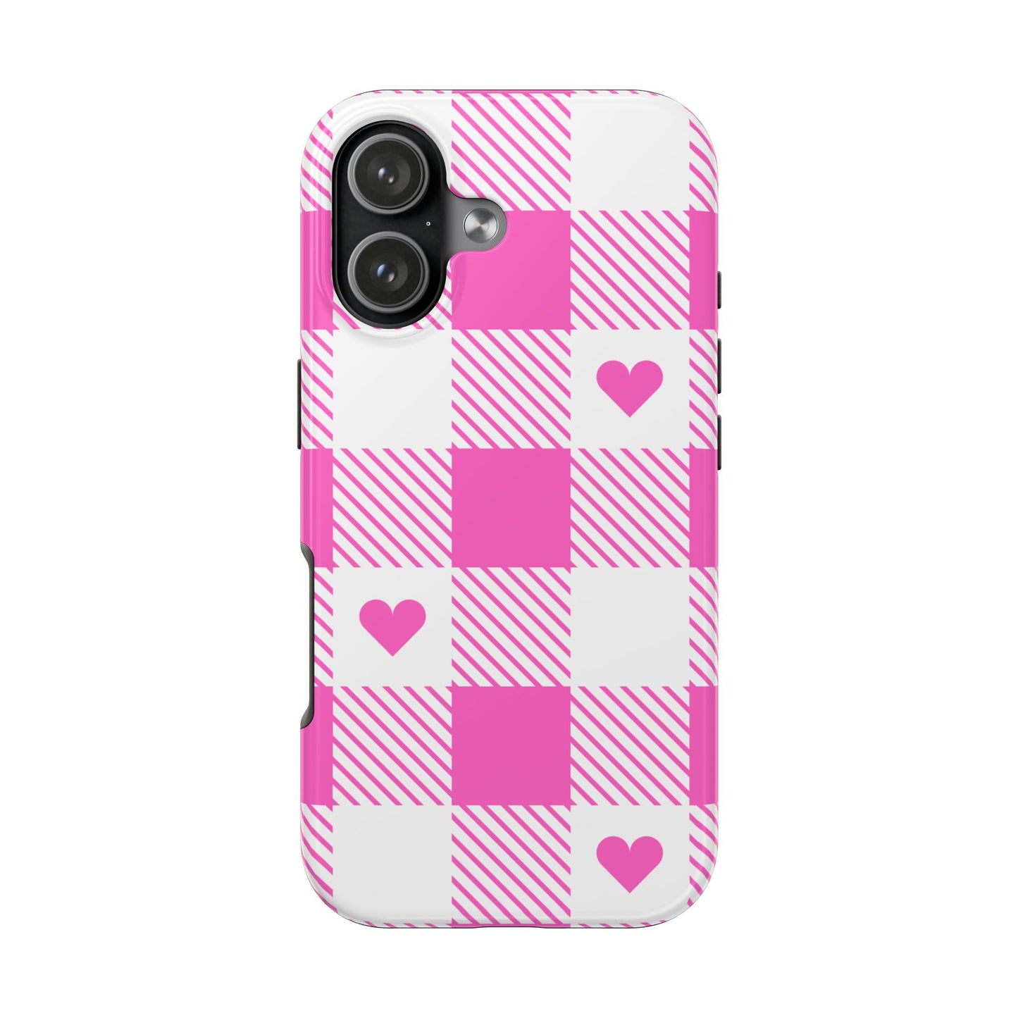 Hearts & Plaid Valentine iPhone Case | Sole Artist Studio
