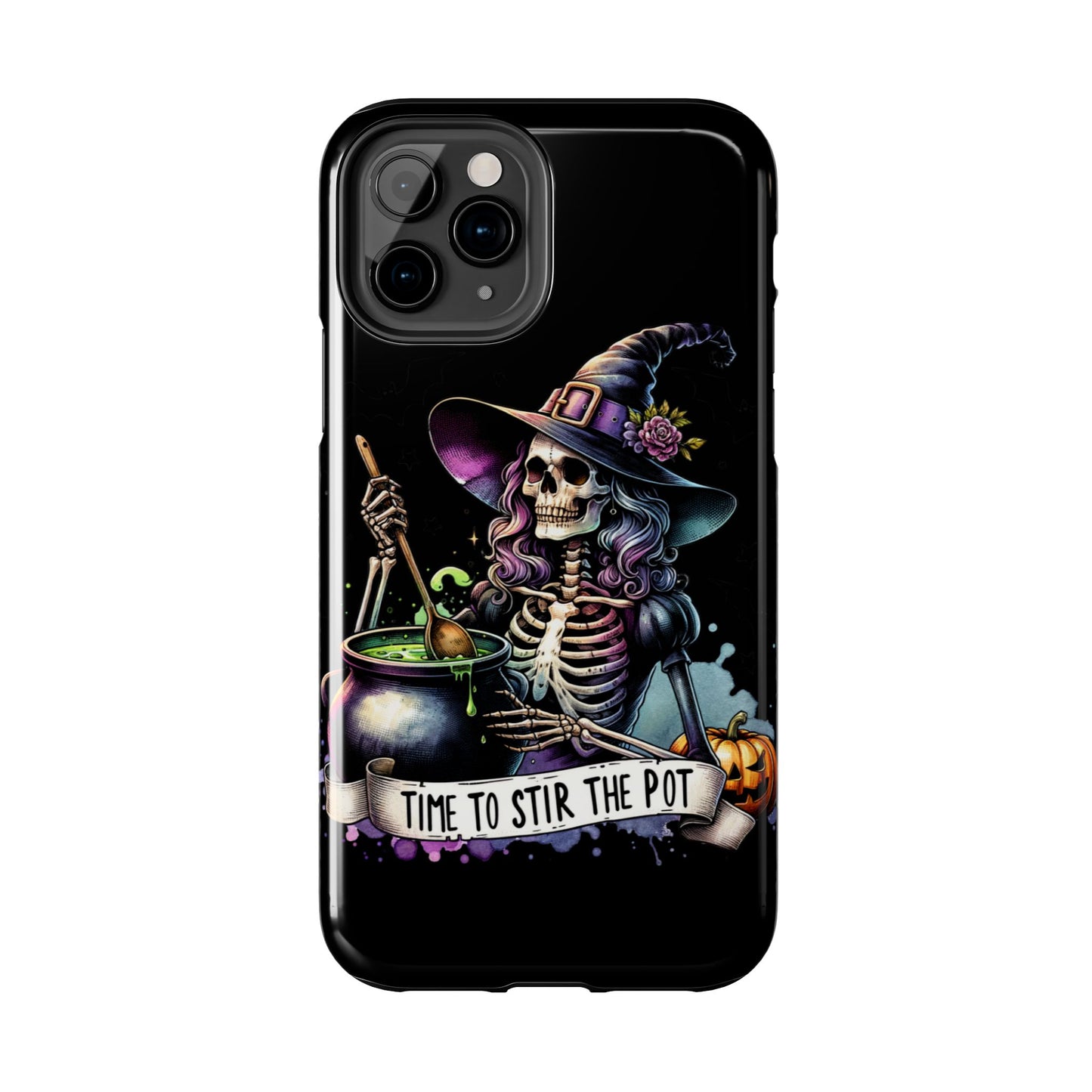 Time to stir the pot, Halloween themed Phone case- iPhone compatible Models 11-16