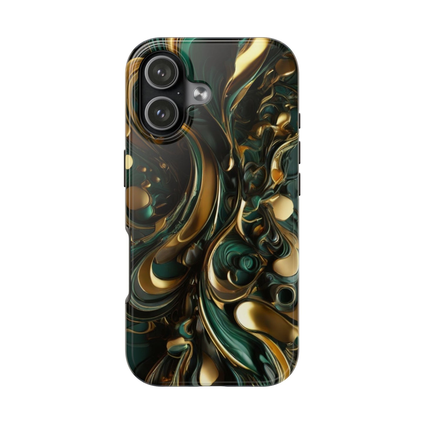 Green & Gold Abstract St. Patrick’s Day iPhone Case | Sole Artist Studio