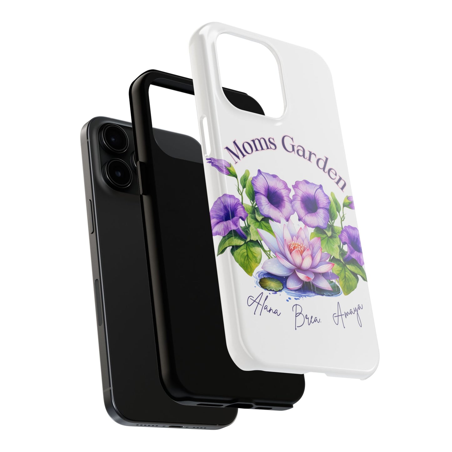 Custom "Moms Garden" phone case personalized Mother's Day gift