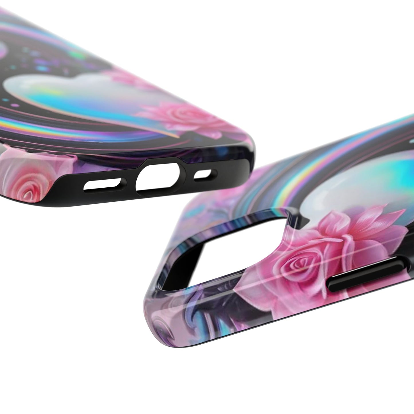 Floral Hearts & Rainbows iPhone Case | Sole Artist Studio