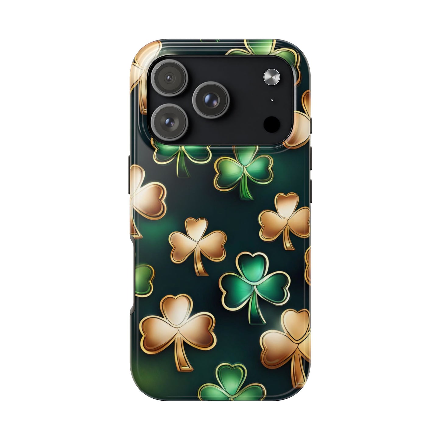 Green & Gold Shamrocks iPhone Case | Sole Artist Studio