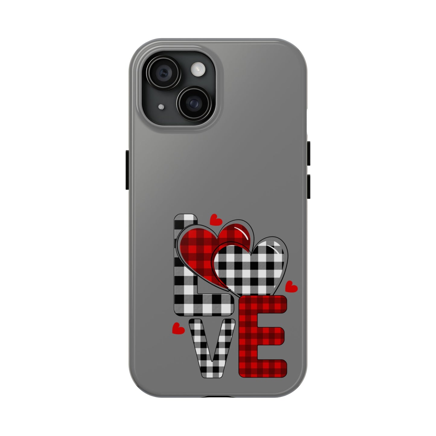 Grey LOVE Valentine iPhone Case | Sole Artist Studio