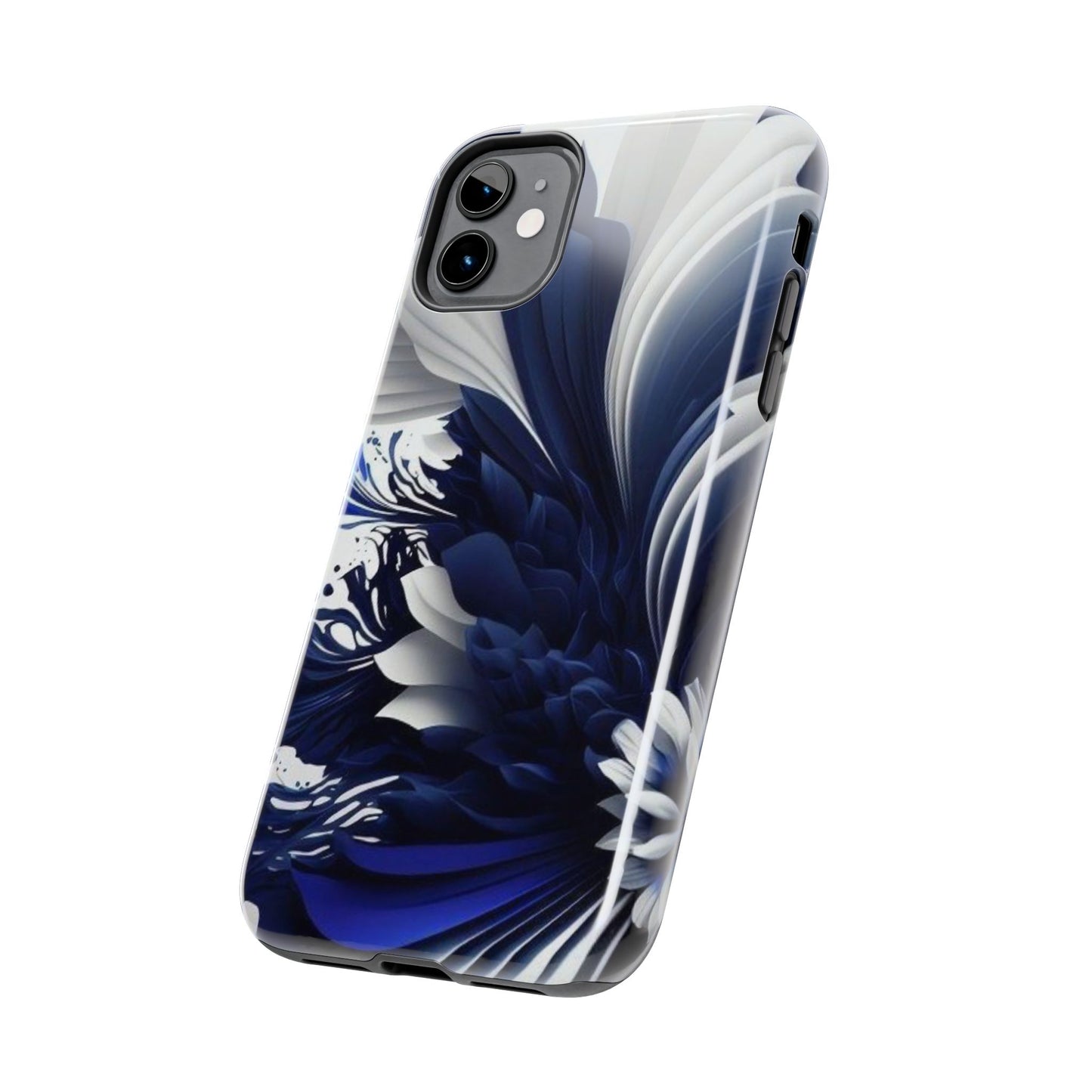 Blue & White Abstract iPhone Case | Sole Artist Studio
