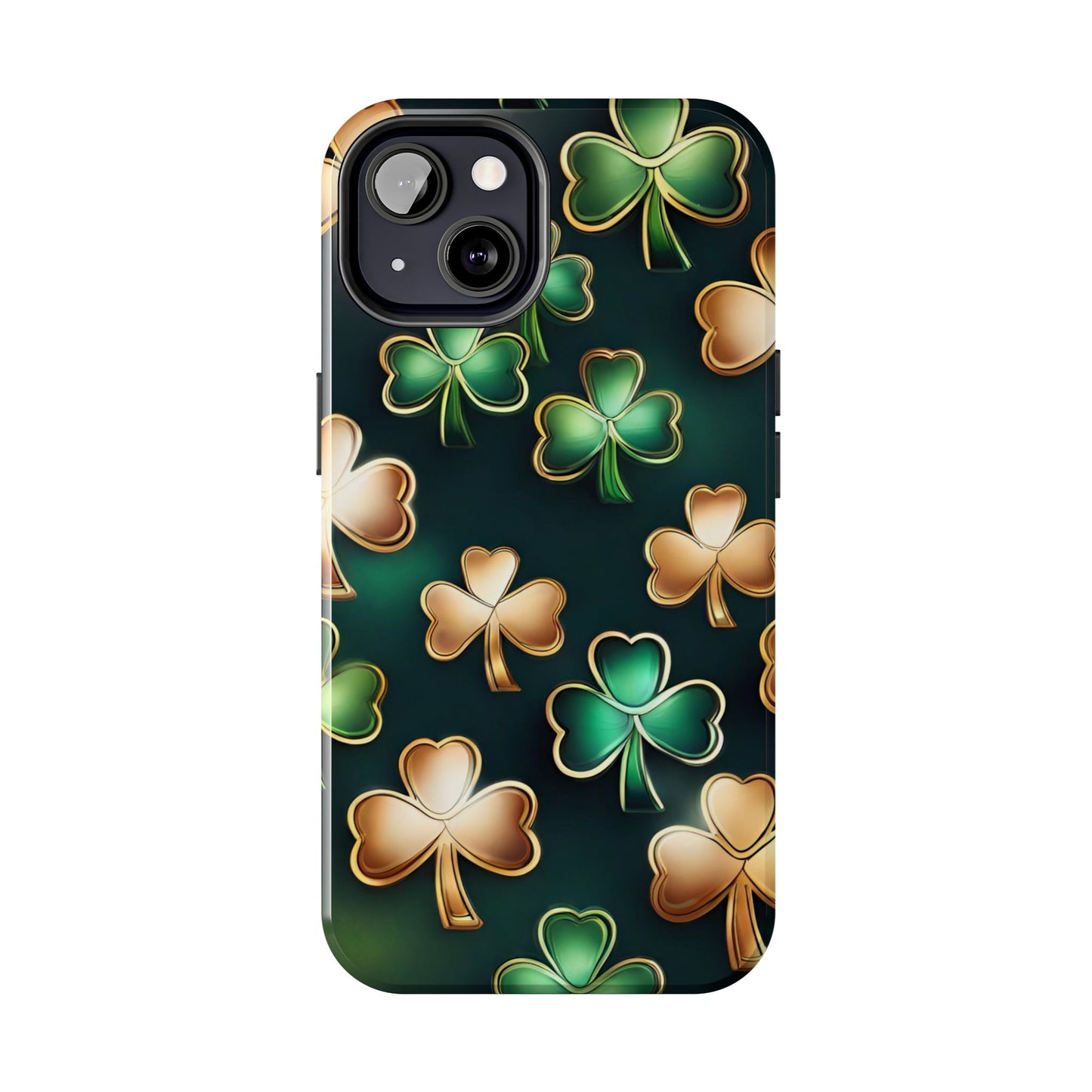 Green & Gold Shamrocks iPhone Case | Sole Artist Studio