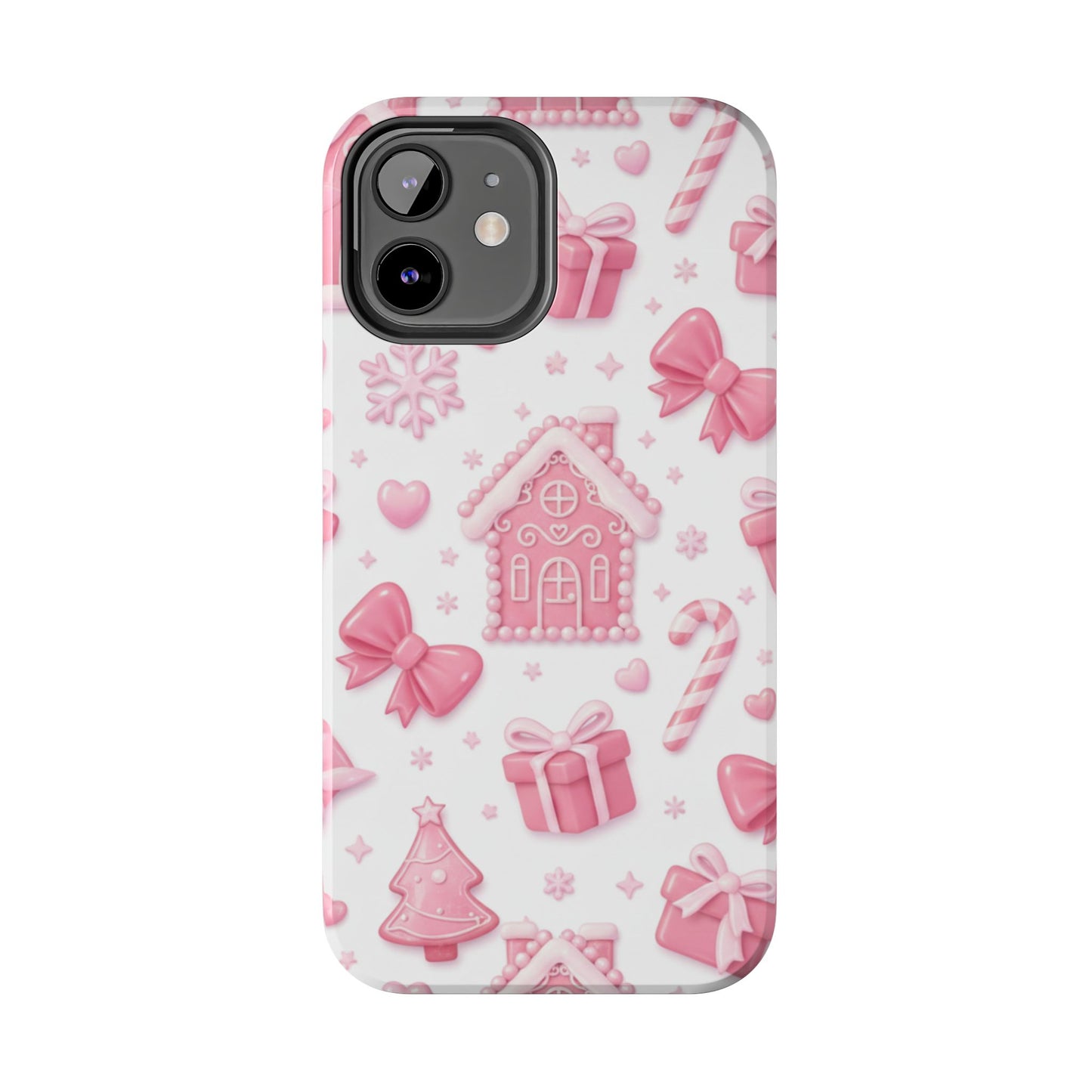Pink Gingerbread Christmas iPhone Case | Sole Artist Studio