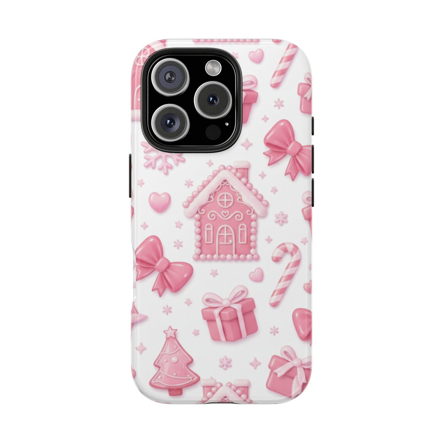 Pink Gingerbread Christmas iPhone Case | Sole Artist Studio