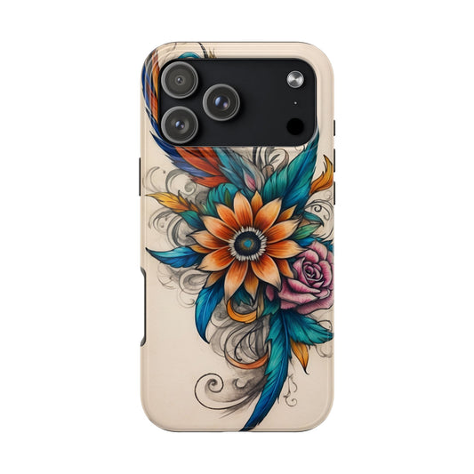Tattoo Style Floral iPhone Case | Sole Artist Studio