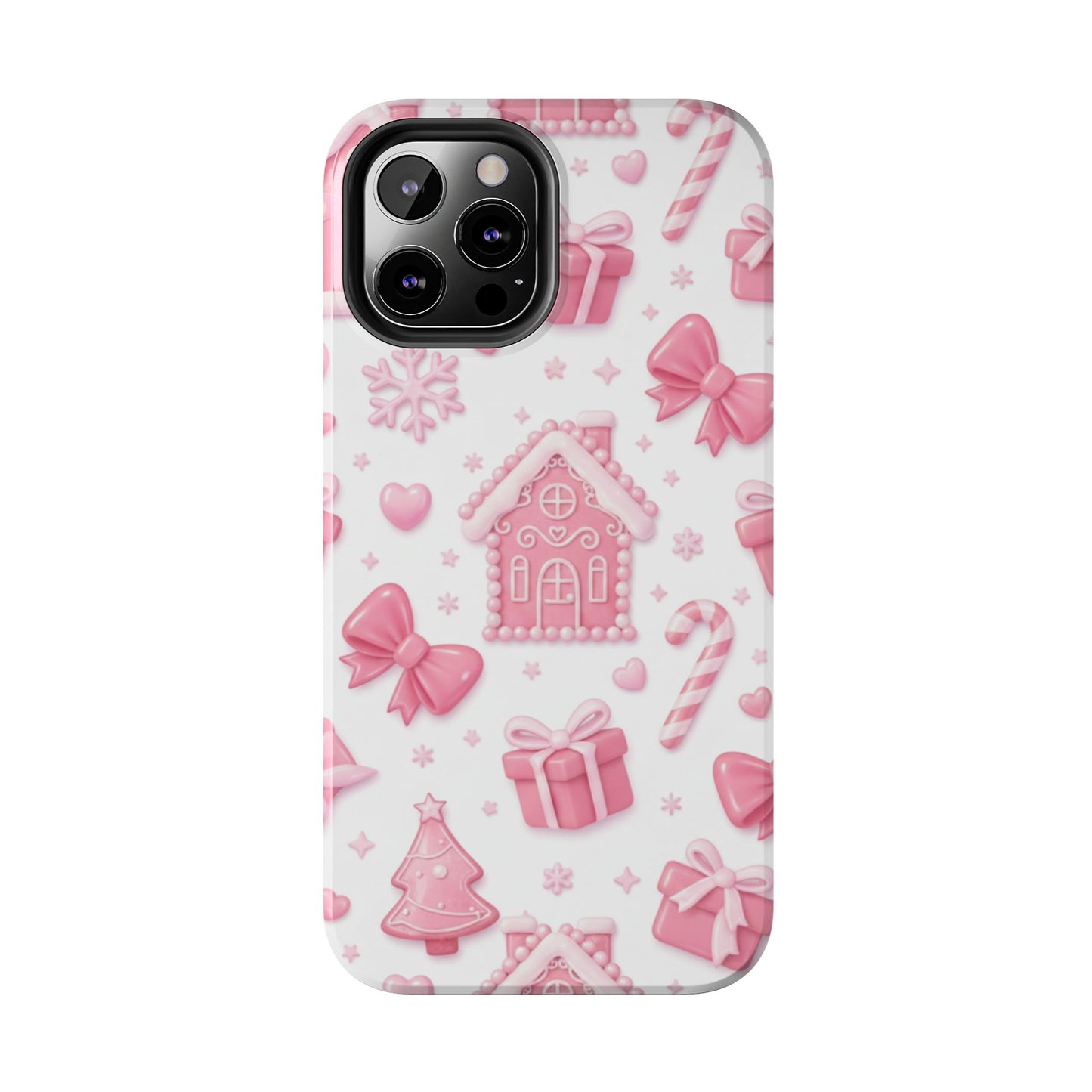 Pink Gingerbread Christmas iPhone Case | Sole Artist Studio
