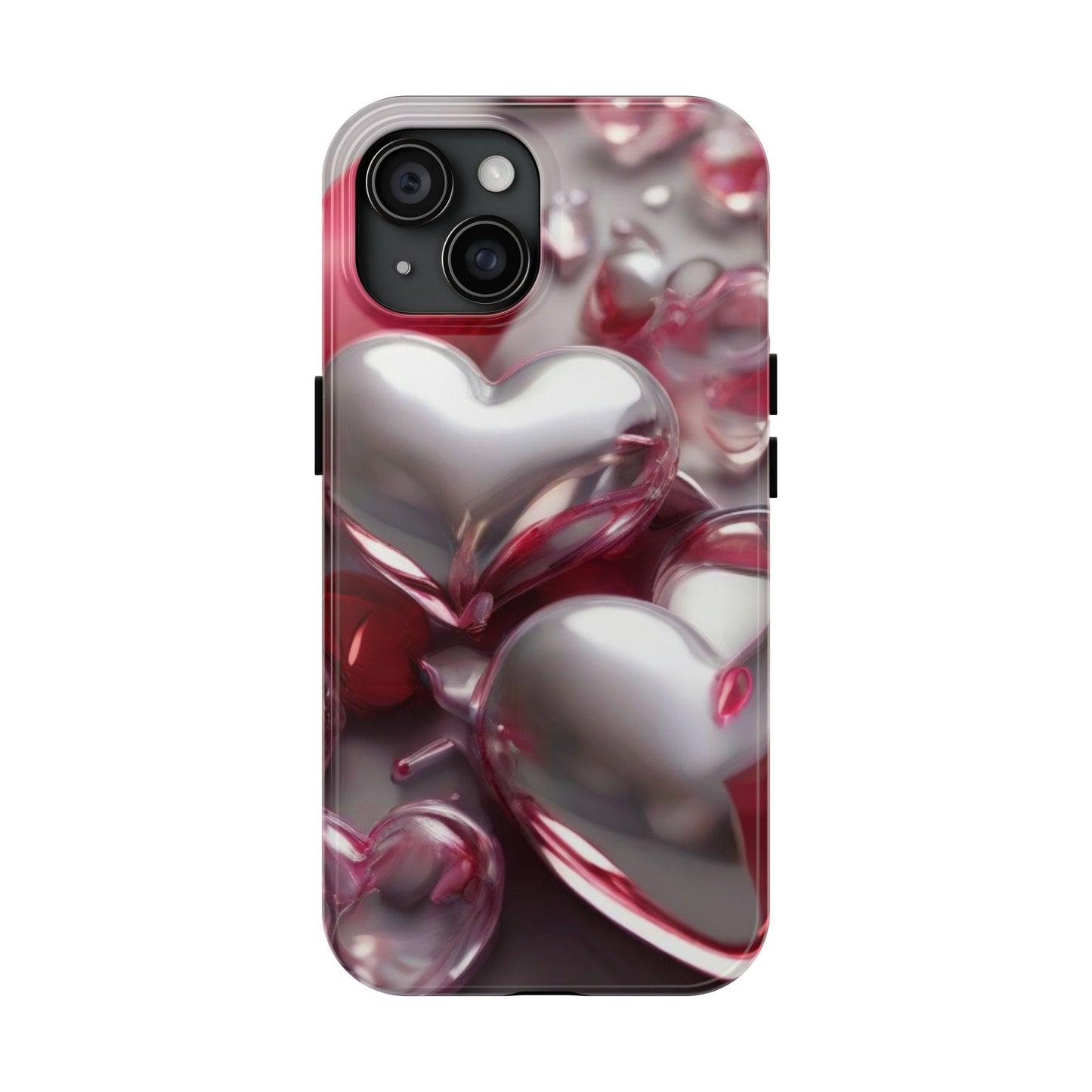 Glass hearts-Valentines day iPhone case- Romantic & stylish design