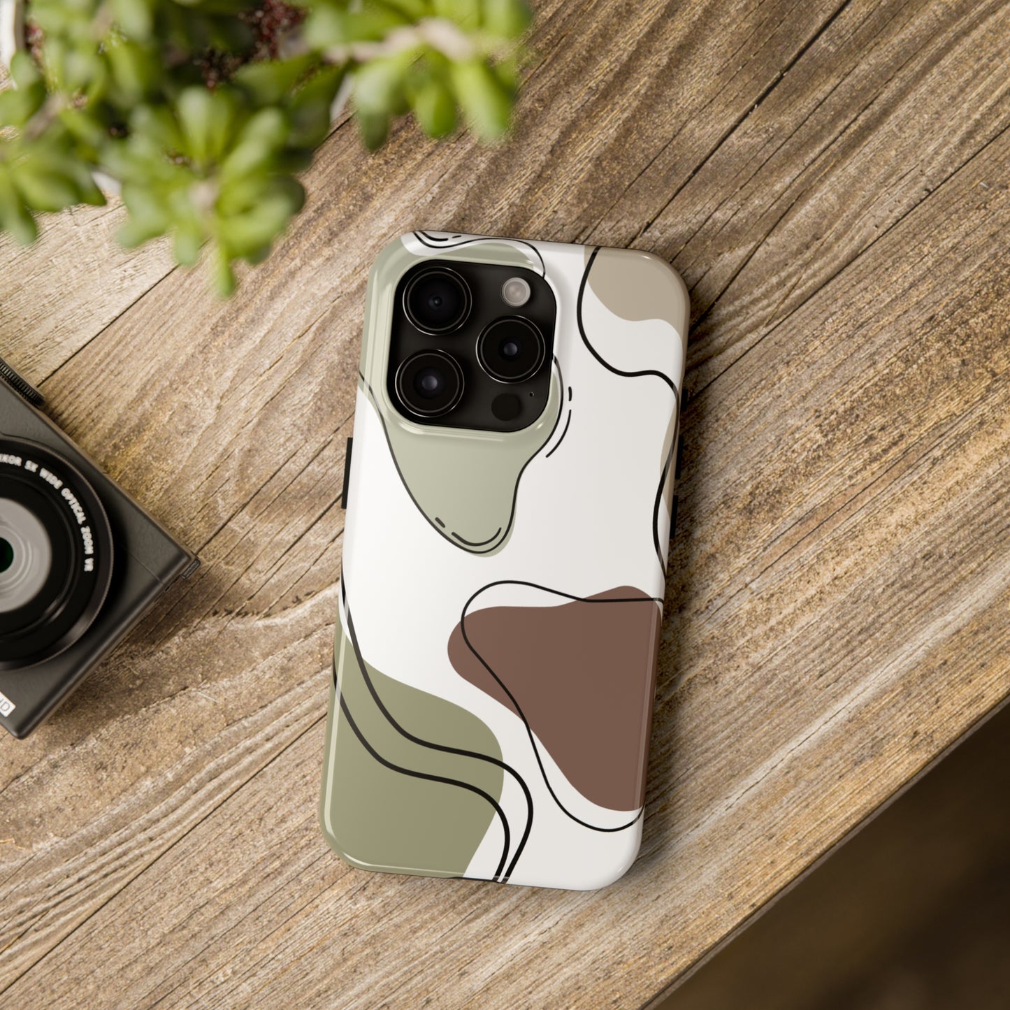 Boho green/ Tough iPhone Case/ Abstract