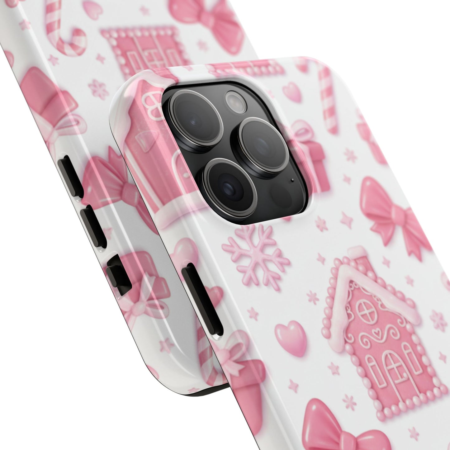 Pink Gingerbread Christmas iPhone Case | Sole Artist Studio