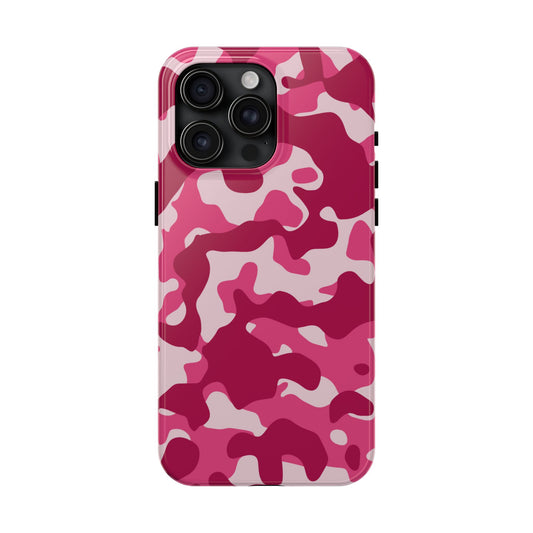 Pink Valentines Day Camo print-  iPhone case- aesthetic & stylish design