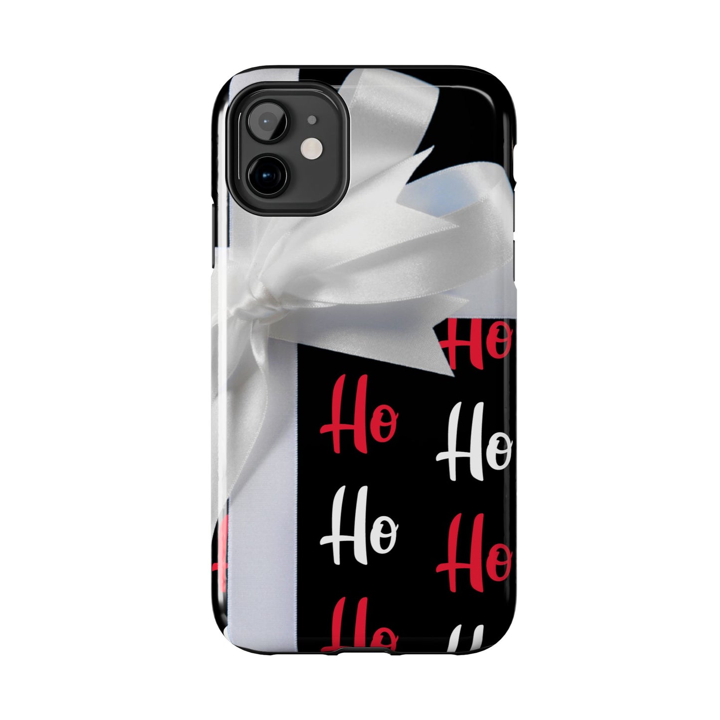 Ho Ho Ho Ribbon Bow Christmas iPhone Case | Sole Artist Studio