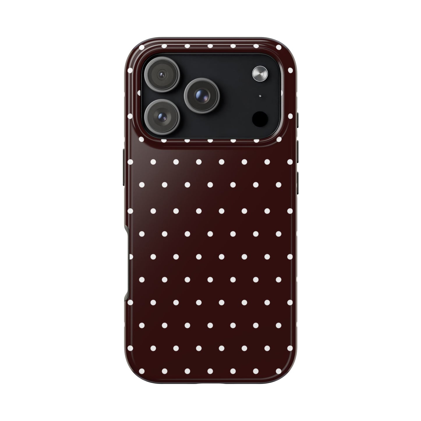 Burgundy Polka Dot iPhone Case | Sole Artist Studio