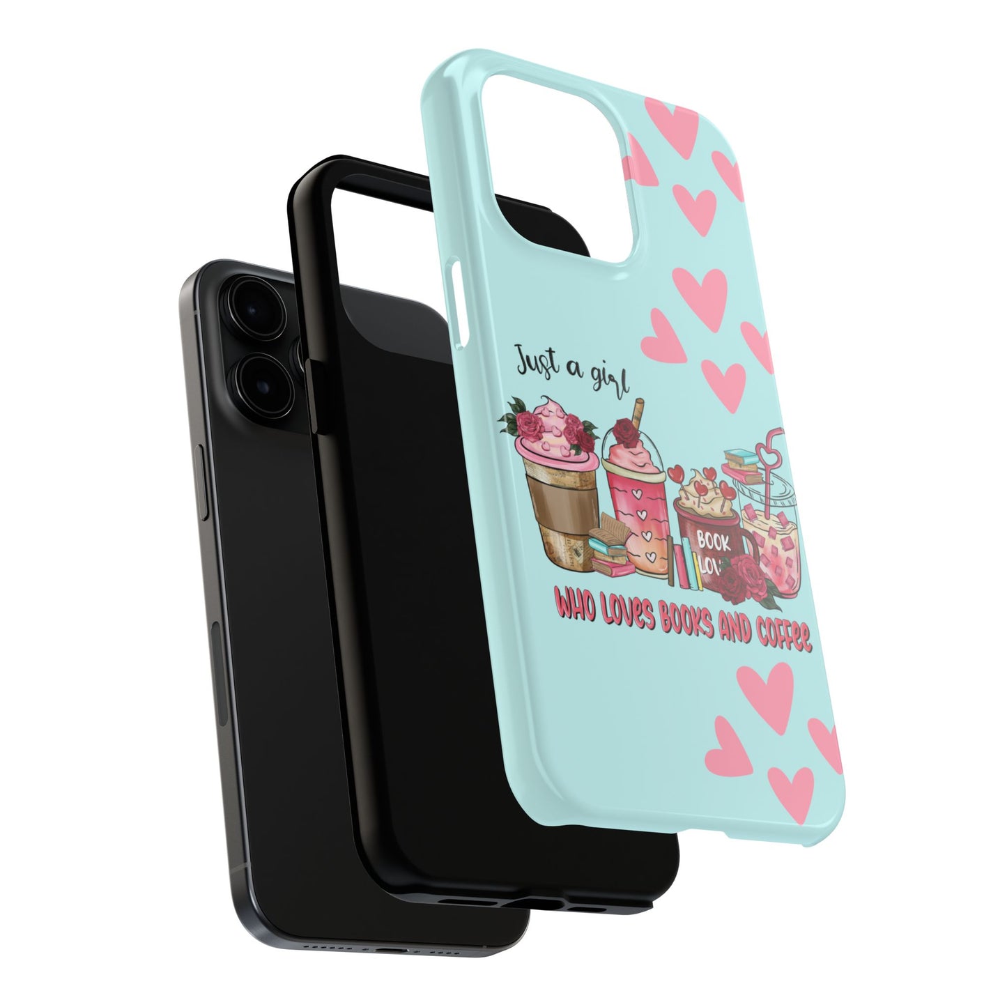 Just a Girl Who Loves Books & Coffee iPhone Case | Sole Artist Studio