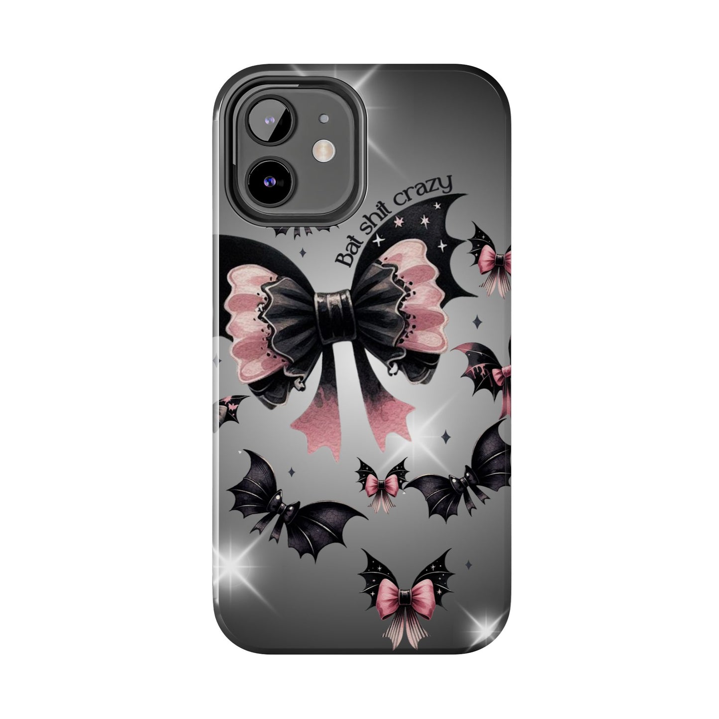 Bat Shit Crazy- Halloween themed Phone case- iPhone compatible Models 11-16