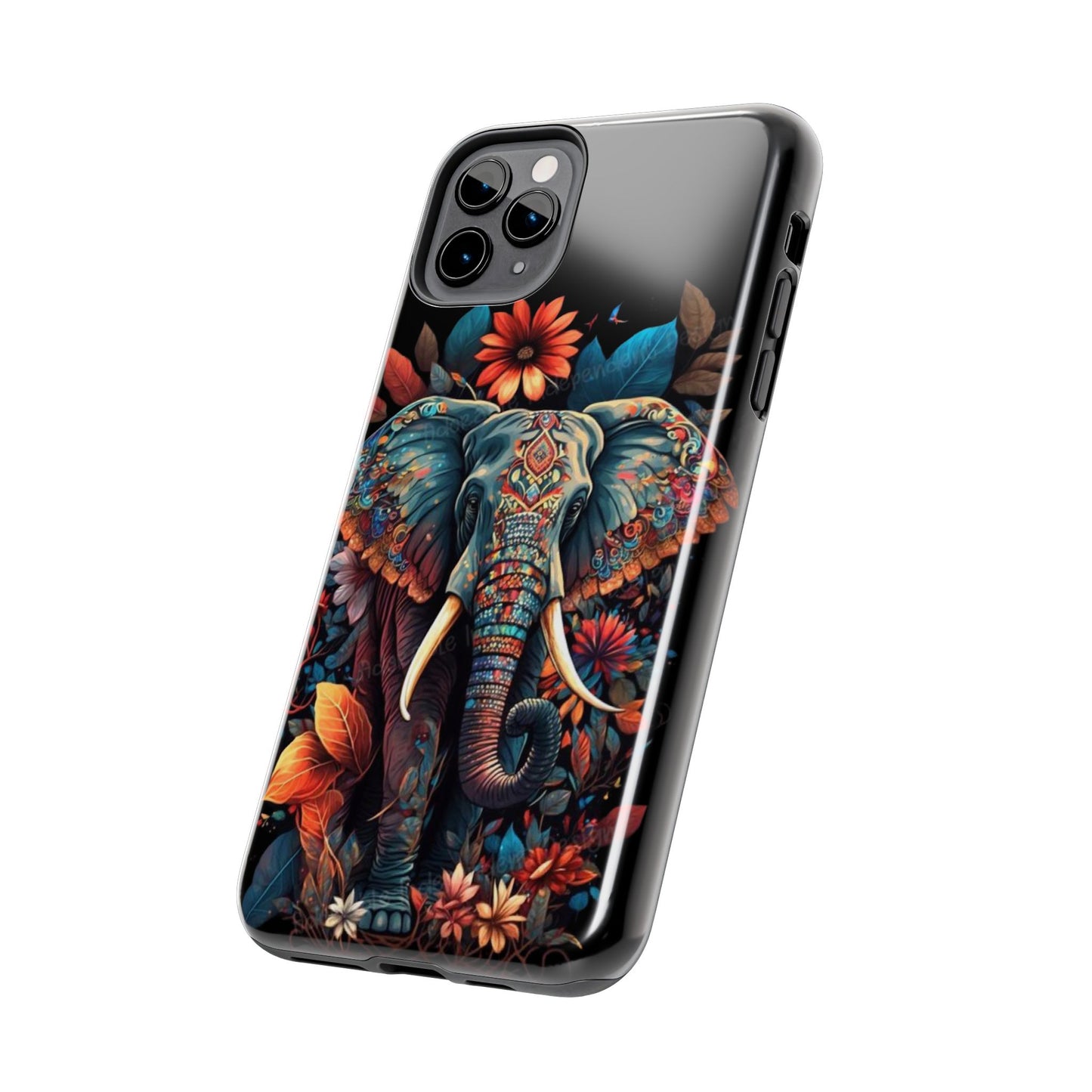 Autumn Elephant Bliss unique phone case- iPhone compatible