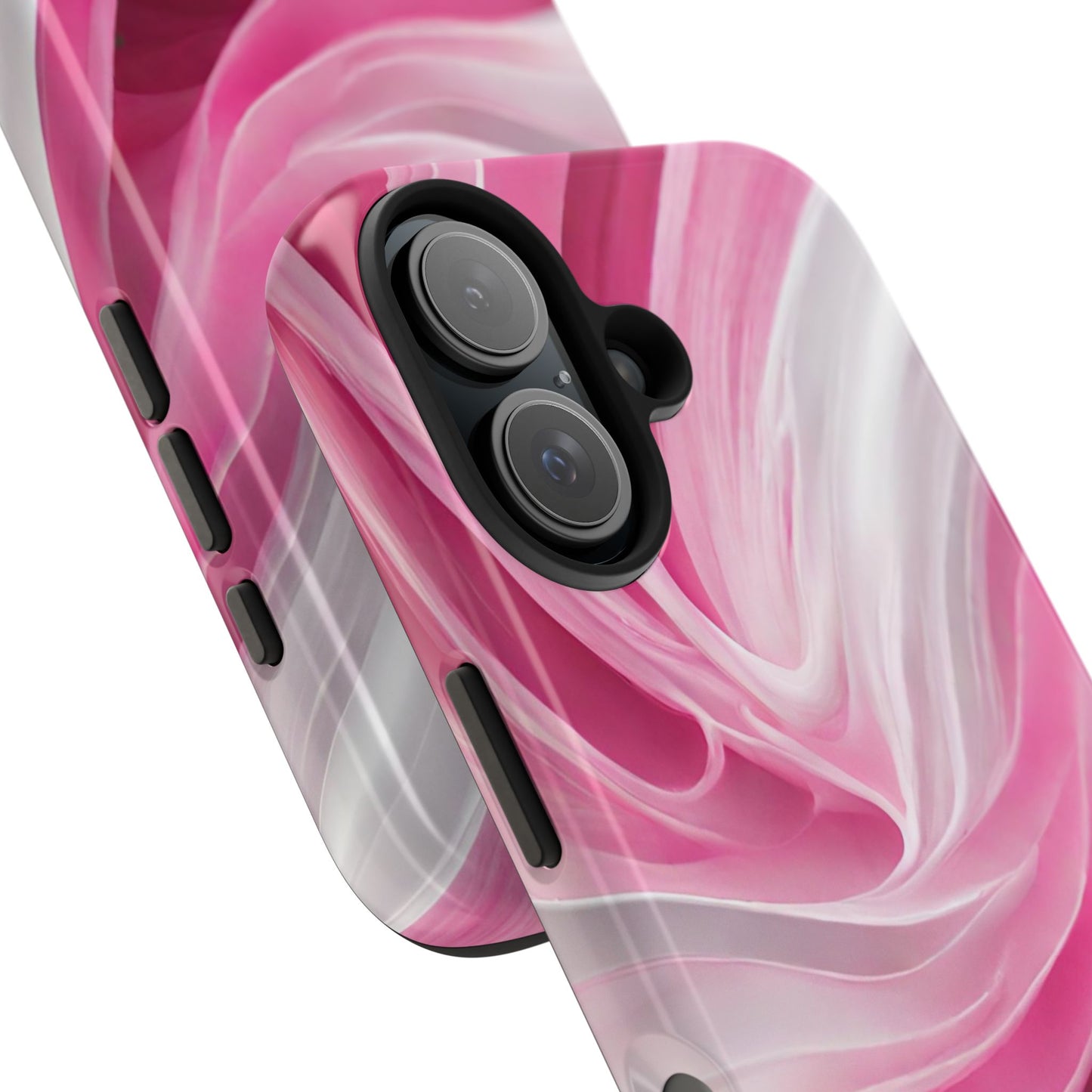 Pink & white wave-abstract iPhone case-phone accessories