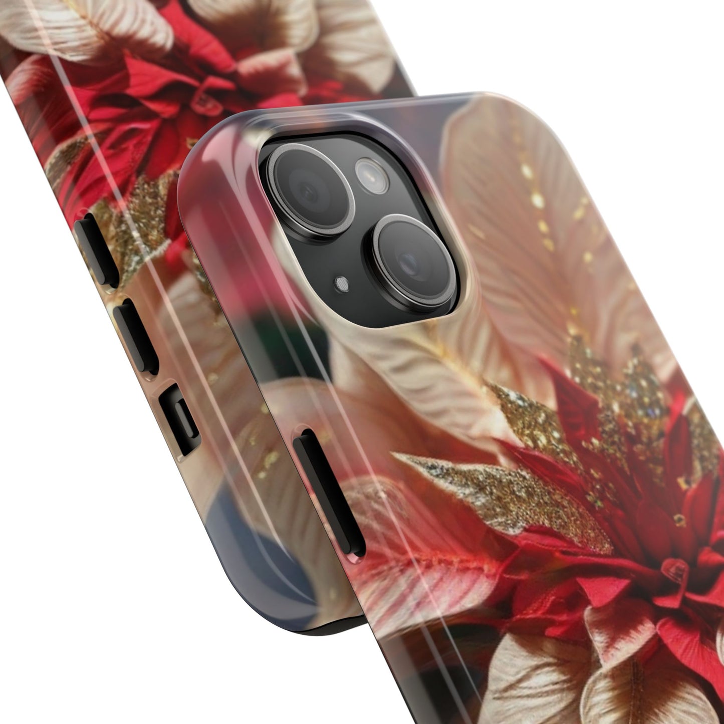 Christmas Poinsettia Floral iPhone Case | Sole Artist Studio