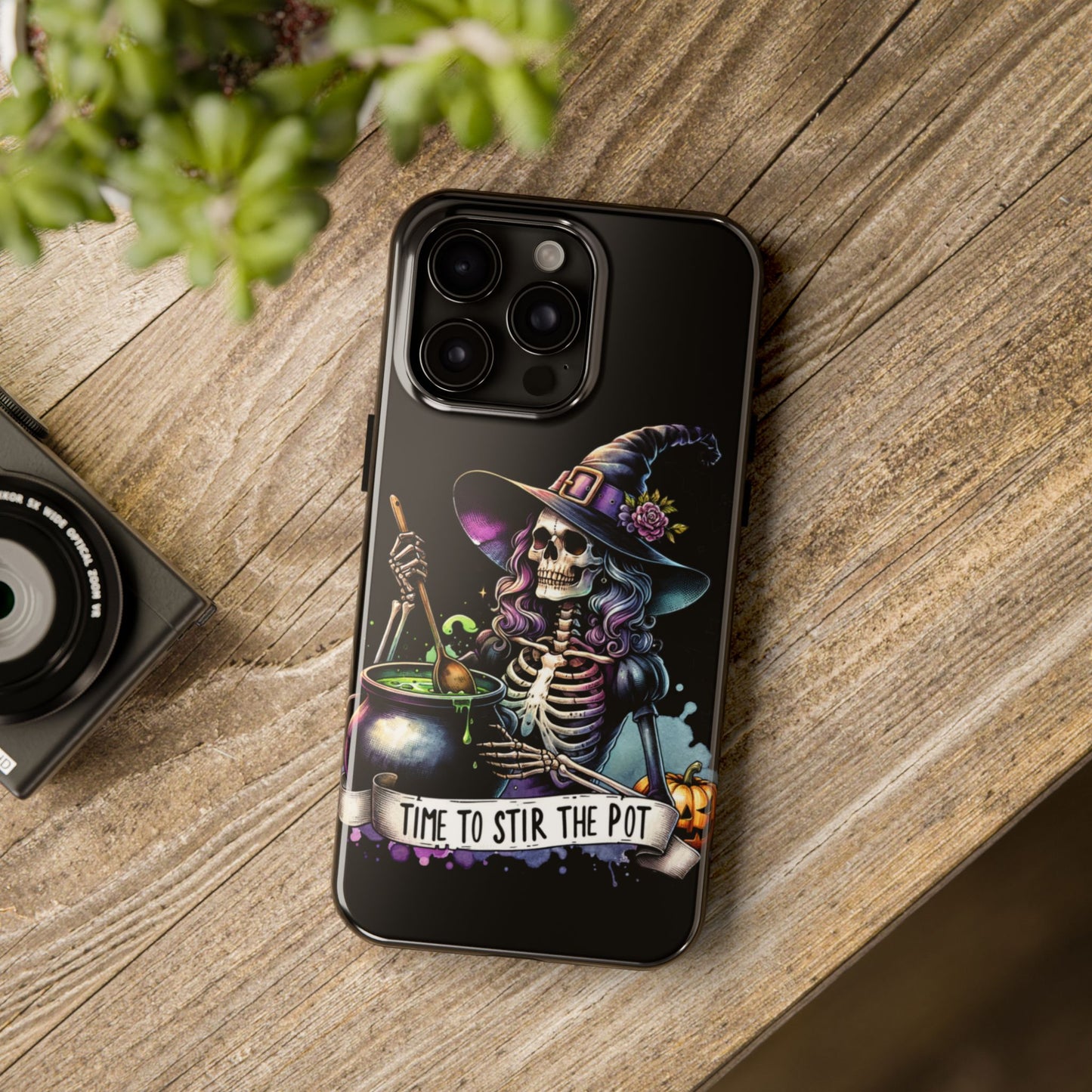 Time to stir the pot, Halloween themed Phone case- iPhone compatible Models 11-16