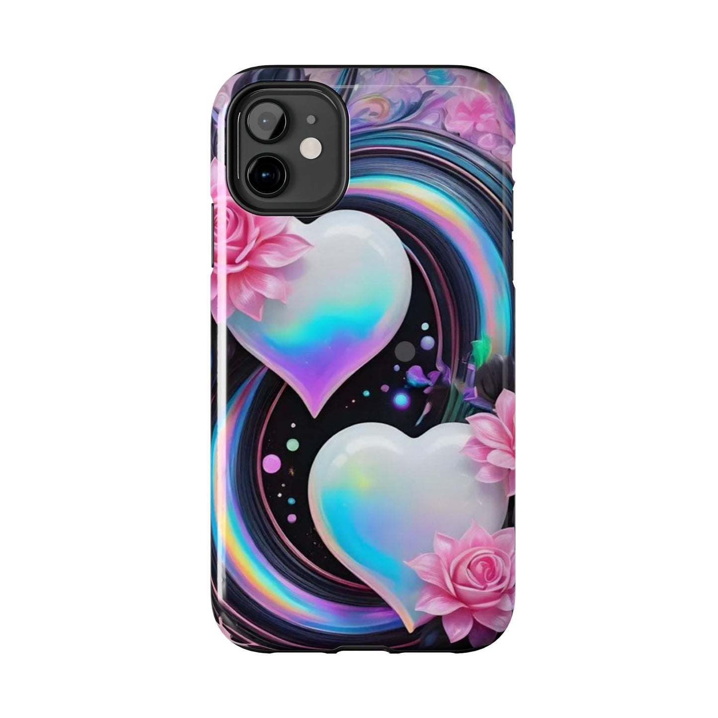 Floral Hearts & Rainbows iPhone Case | Sole Artist Studio