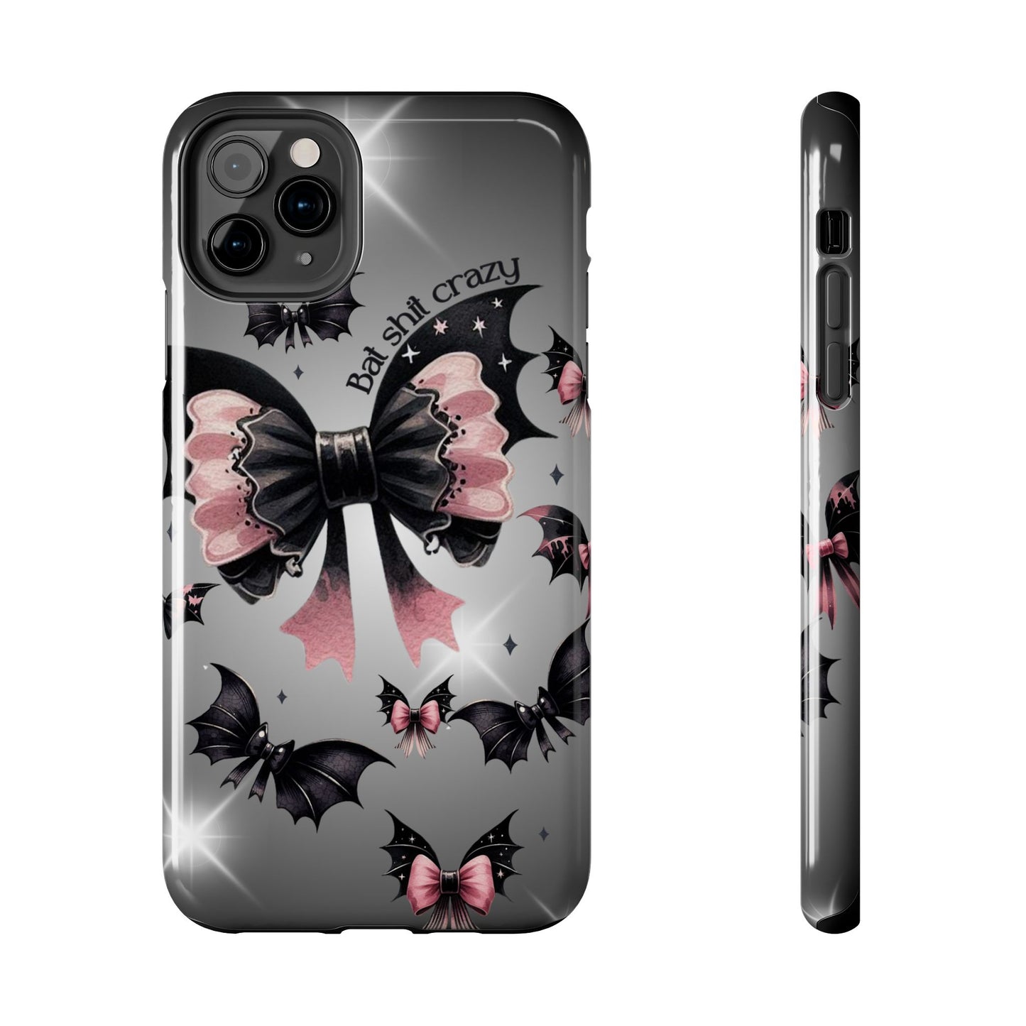 Bat Shit Crazy- Halloween themed Phone case- iPhone compatible Models 11-16