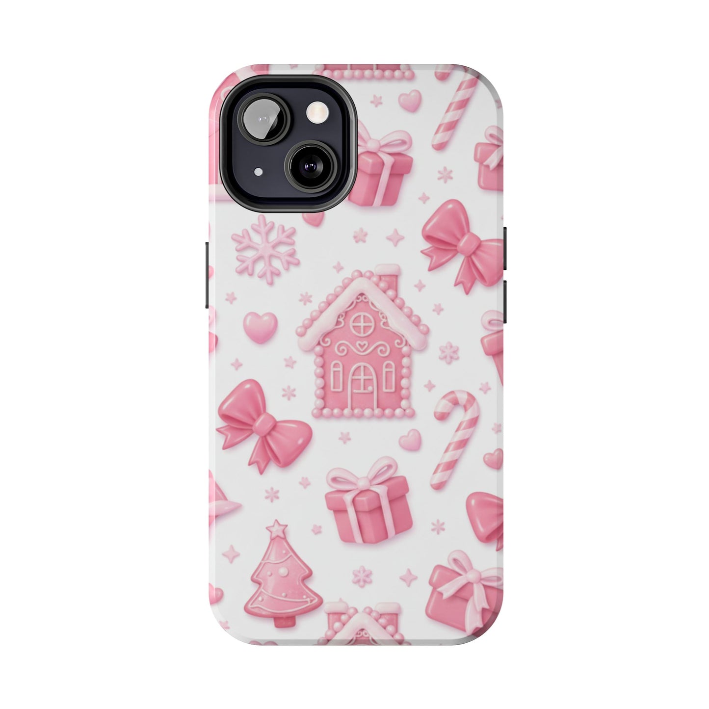 Pink Gingerbread Christmas iPhone Case | Sole Artist Studio