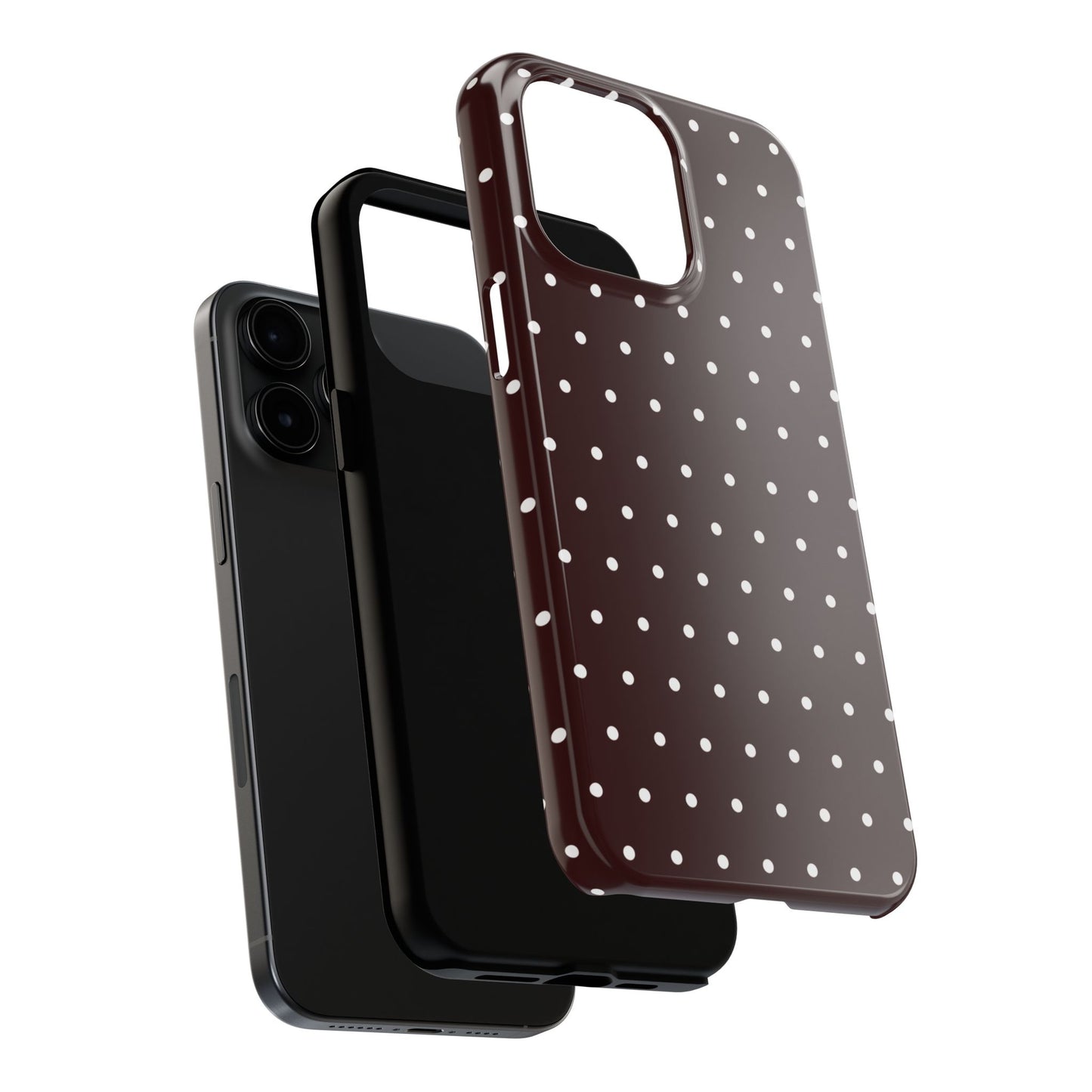 Burgundy Polka Dot iPhone Case | Sole Artist Studio