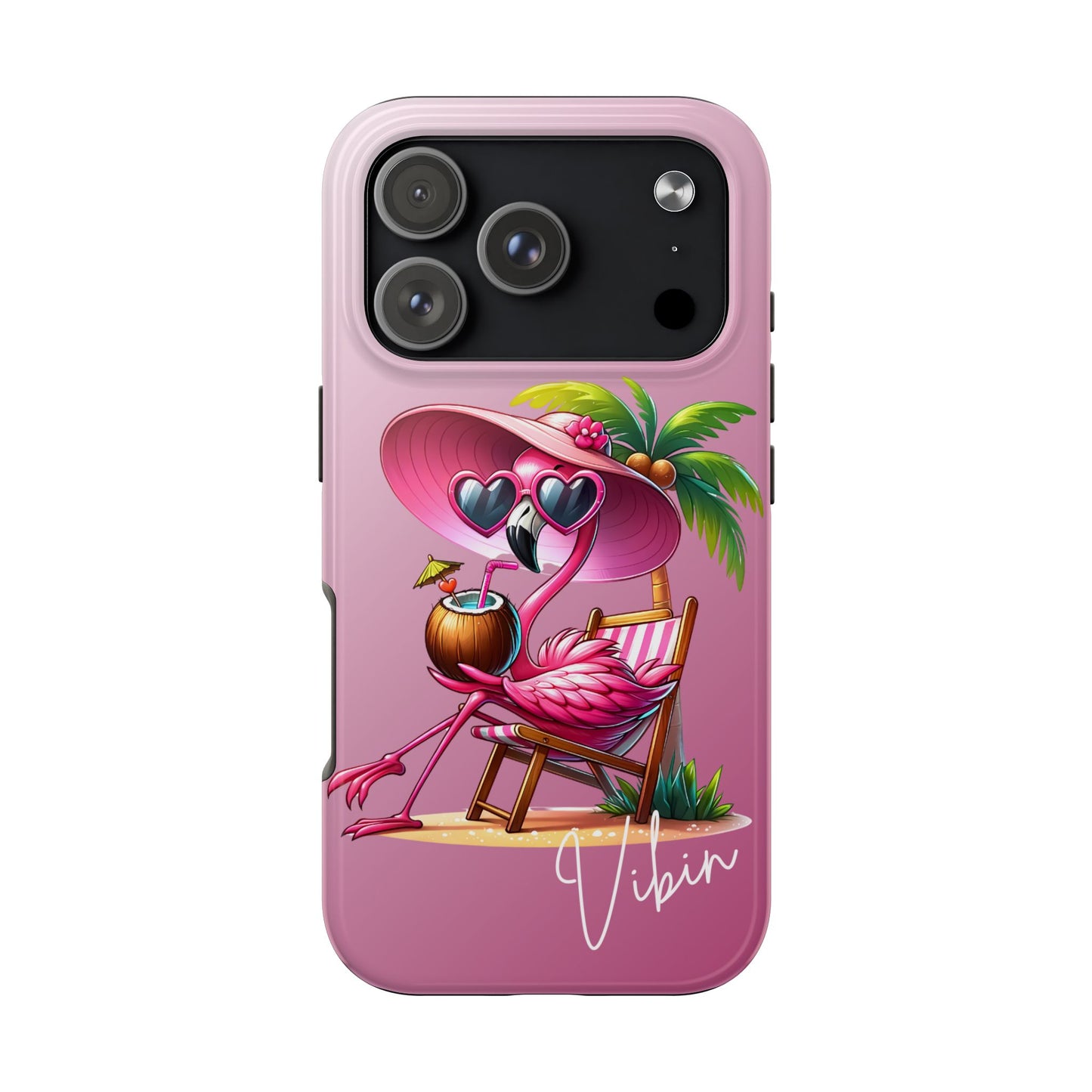 Pink Flamingo Summer Aesthetic iPhone Case | Sole Artist Studio