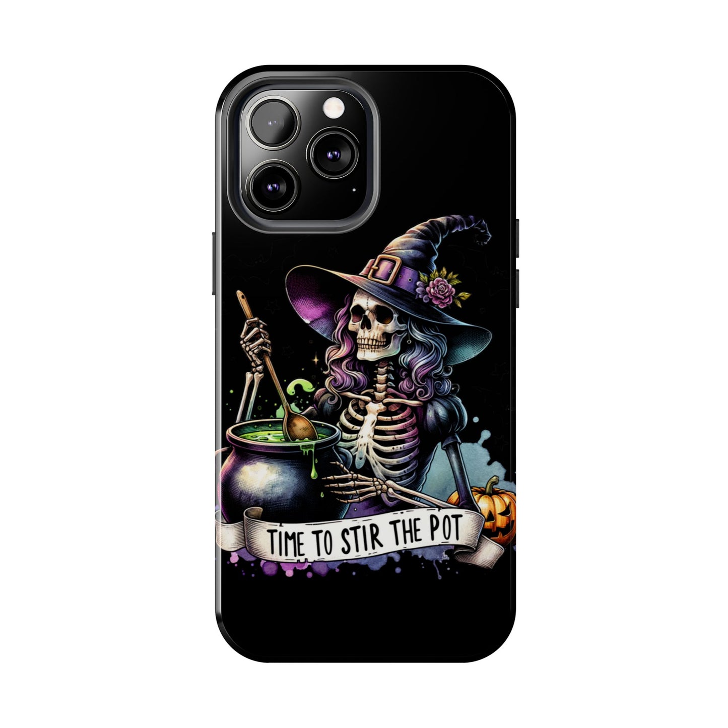 Time to stir the pot, Halloween themed Phone case- iPhone compatible Models 11-16