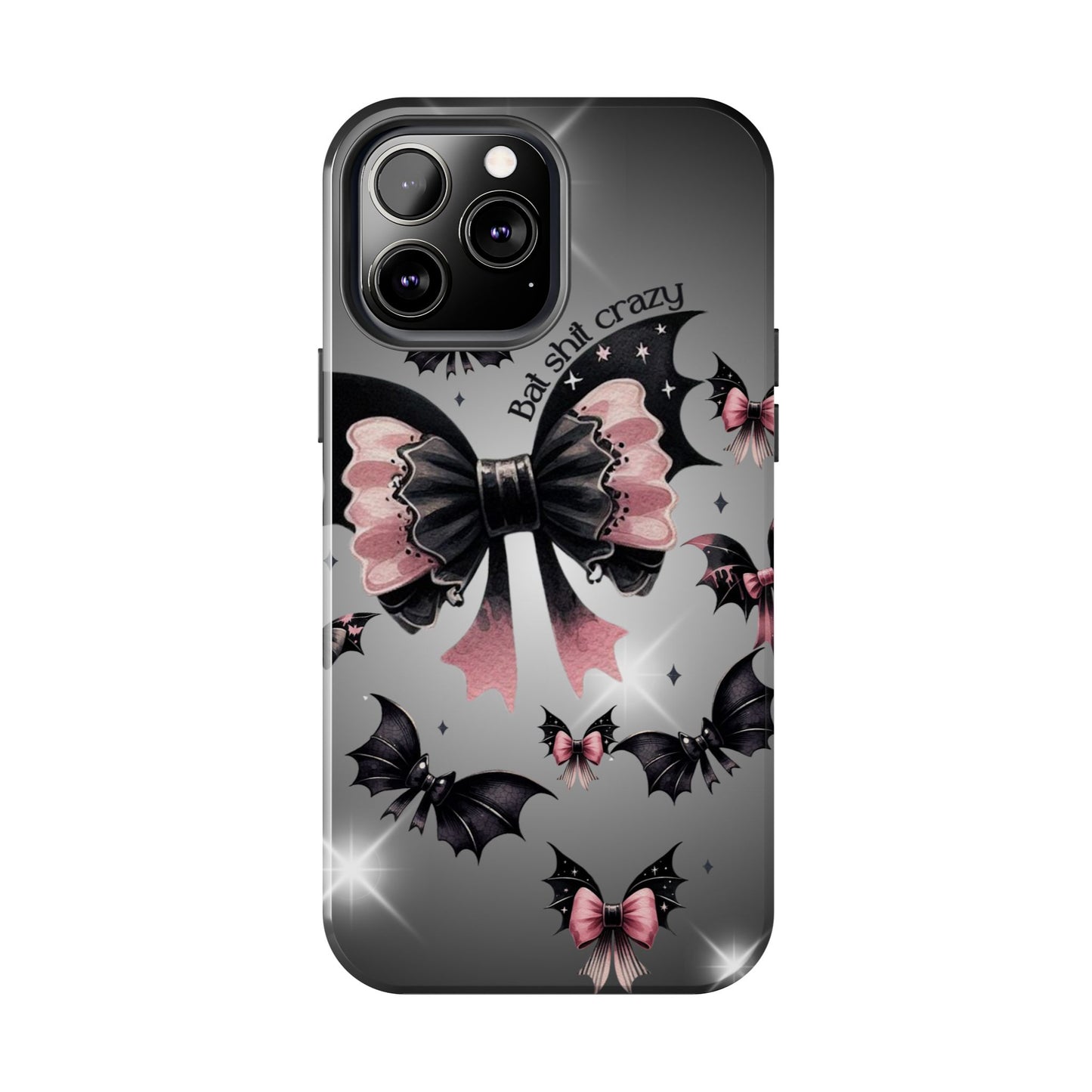 Bat Shit Crazy- Halloween themed Phone case- iPhone compatible Models 11-16
