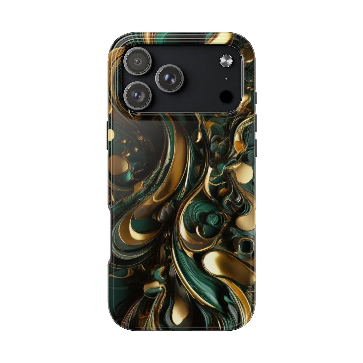 Green & Gold Abstract St. Patrick’s Day iPhone Case | Sole Artist Studio