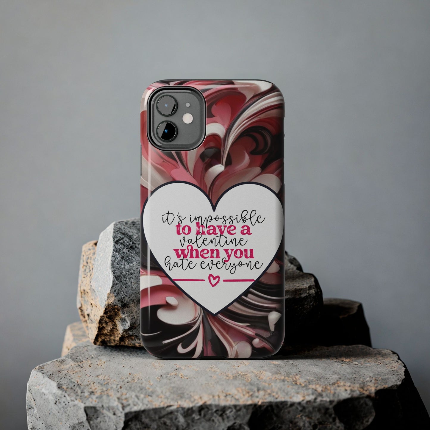 It’s Hard to Have a Valentine When You Hate Everyone iPhone Case | Sole Artist Studio