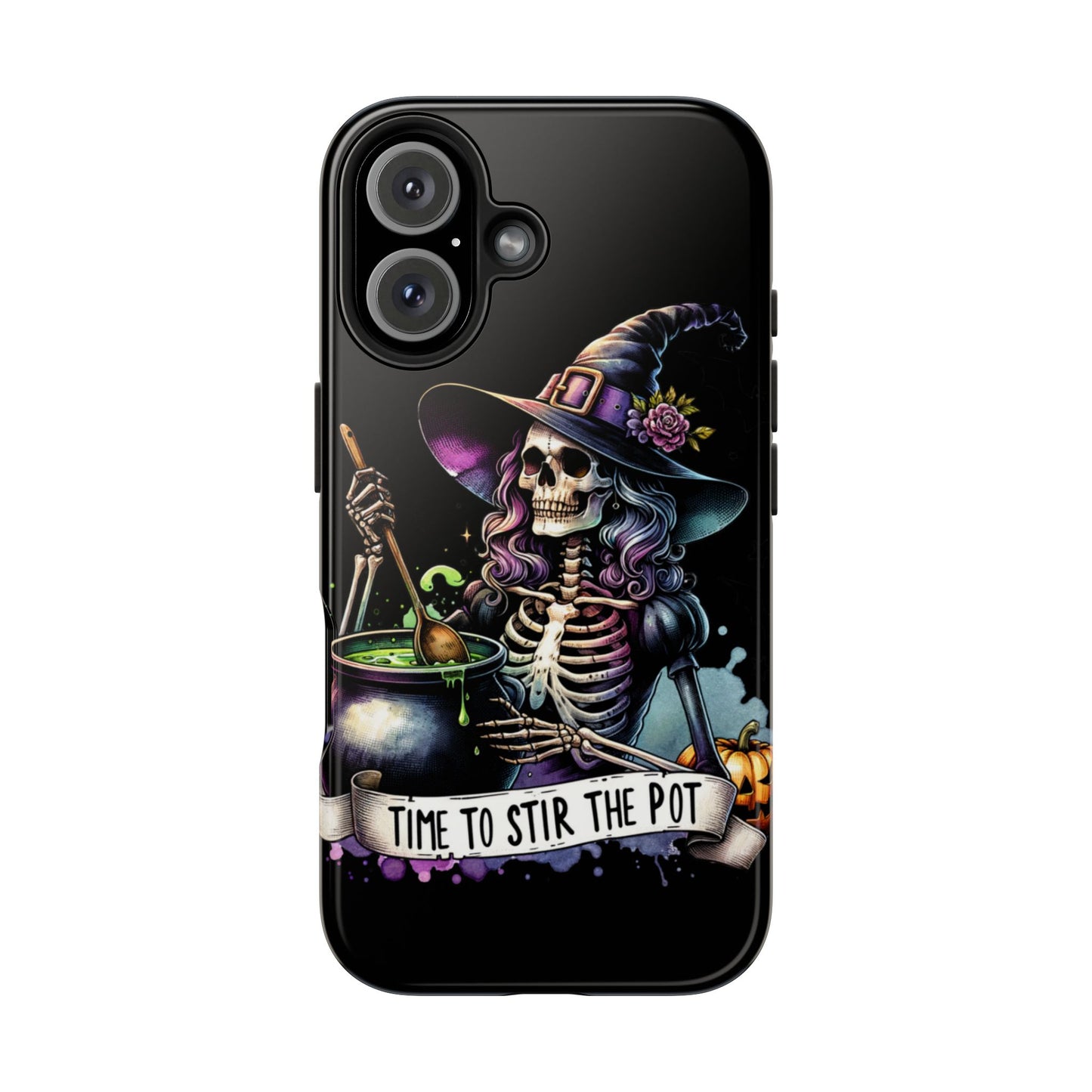 Time to stir the pot, Halloween themed Phone case- iPhone compatible Models 11-16