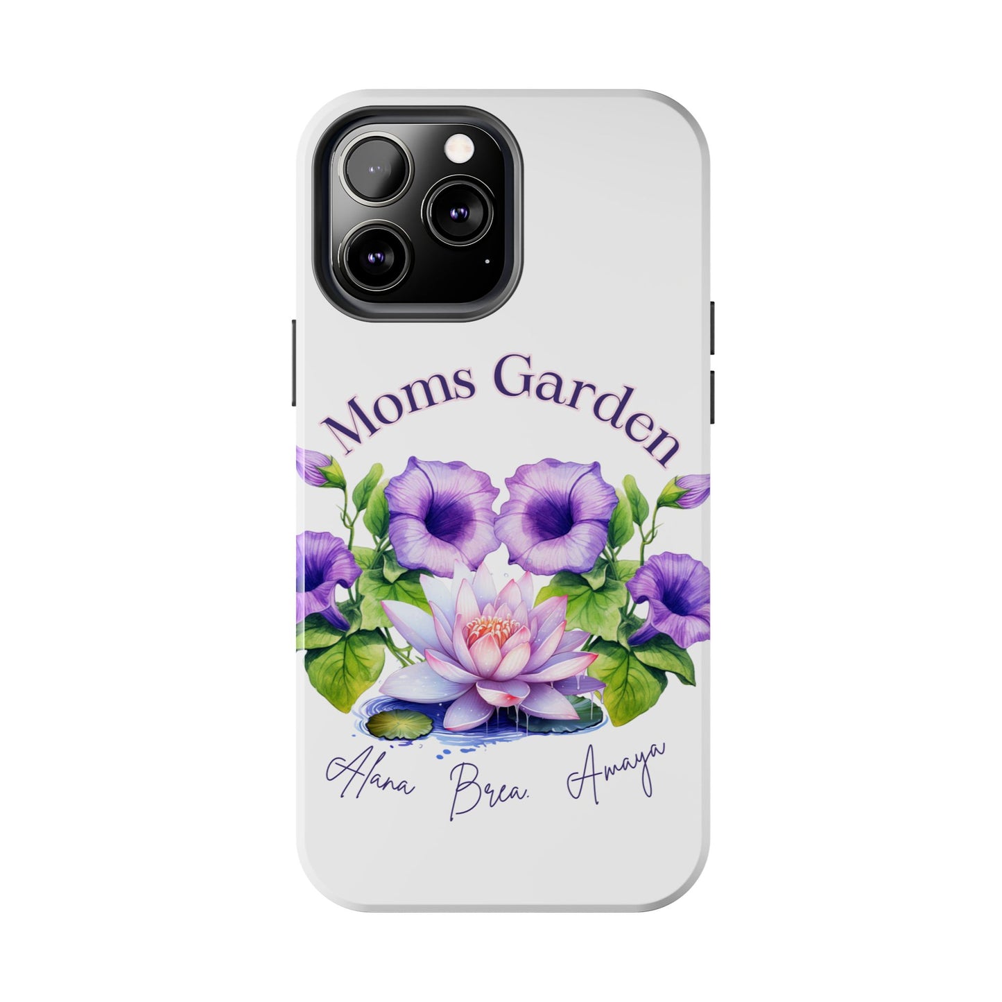 Custom "Moms Garden" phone case personalized Mother's Day gift