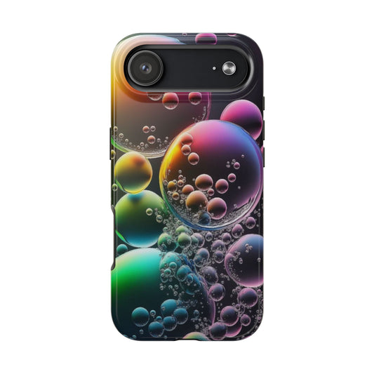 Vibrant Rainbow Bubbles Abstract iPhone Case | Sole Artist Studio