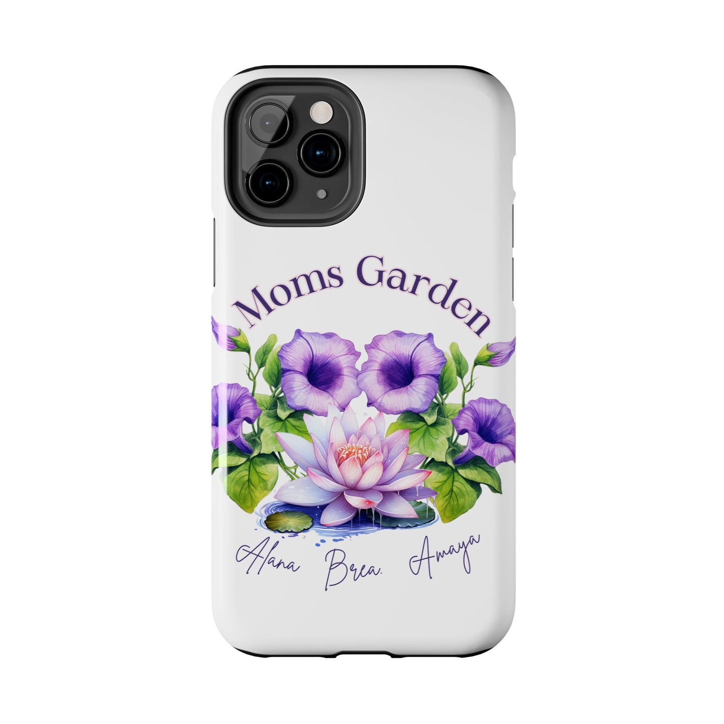 Custom "Moms Garden" phone case personalized Mother's Day gift