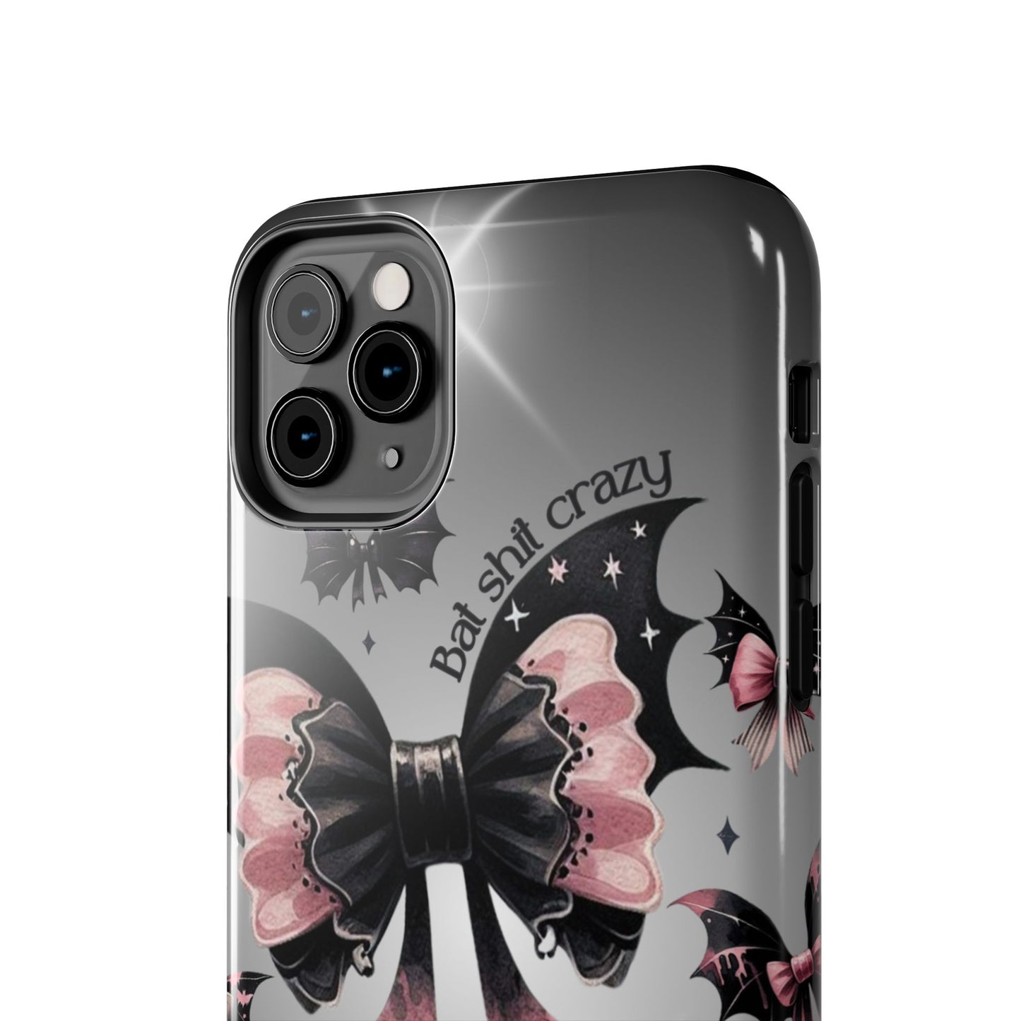Bat Shit Crazy- Halloween themed Phone case- iPhone compatible Models 11-16