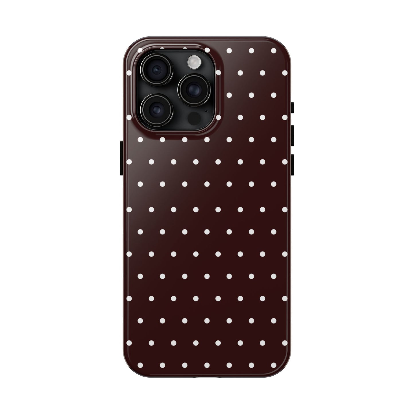 Burgundy Polka Dot iPhone Case | Sole Artist Studio