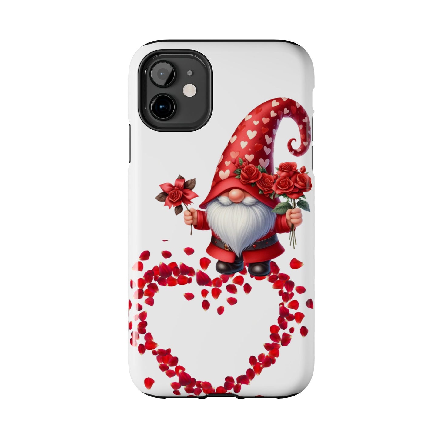 Gnome With Roses Valentine iPhone Case | Sole Artist Studio