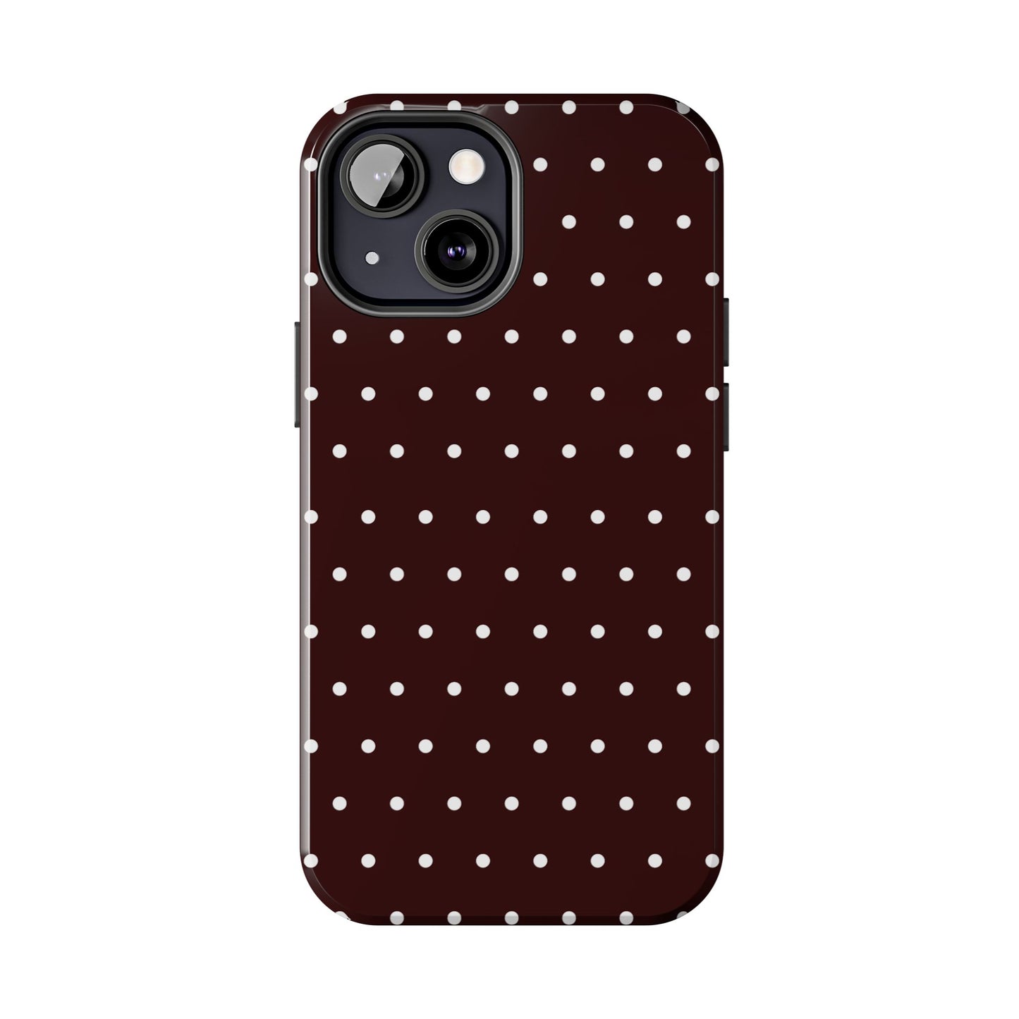 Burgundy Polka Dot iPhone Case | Sole Artist Studio
