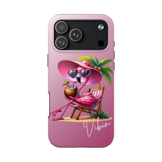Pink Flamingo Summer Aesthetic iPhone Case | Sole Artist Studio